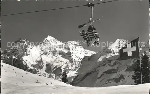 Sessellift Kandersteg Oeschinen Bluemlisalp Fruendenhorn Kat. Bahnen