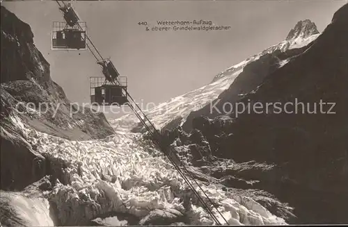 Seilbahn Wetterhorn Oberer Grindelwaldgletscher  Kat. Bahnen