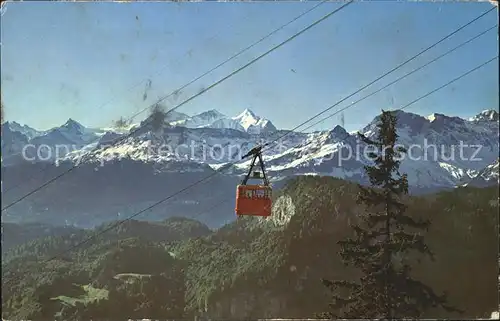 Seilbahn Lungern Schoenbueel Wetterhorngruppe Kat. Bahnen