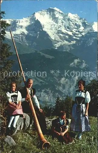 Alphorn Trachtengruppe Jungfrau Kat. Musik