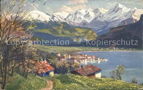 Kutscha Paolo Die Schweiz Brienz Berner Oberland Nr. 174 Kat. Kuenstlerkarte