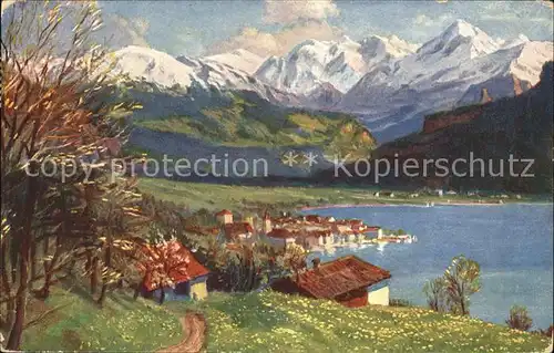 Kutscha Paolo Die Schweiz Brienz Berner Oberland Nr. 174 Kat. Kuenstlerkarte