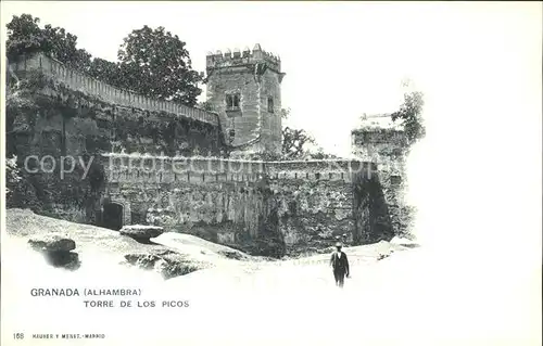 Verlag Hauser Y Menet Nr. 168 Granada Alhambra Torre de Los Picos  Kat. Verlage