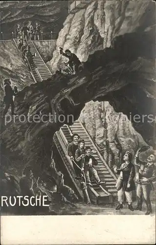 Salzbergwerk Berchtesgaden Rutsche  Kat. Rohstoffe Commodities