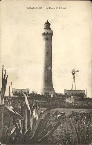Leuchtturm Lighthouse Casablanca Phare d El Hank Kat. Gebaeude