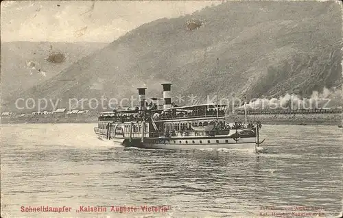 Dampfer Seitenrad Kaiserin Auguste Victoria Kat. Schiffe