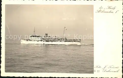 Dampfer Oceanliner S S Kraly Aleksander I.  Kat. Schiffe