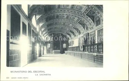 Verlag Hauser Y Menet Nr. 590 Monasterio del Escorial La Sacristia  Kat. Verlage