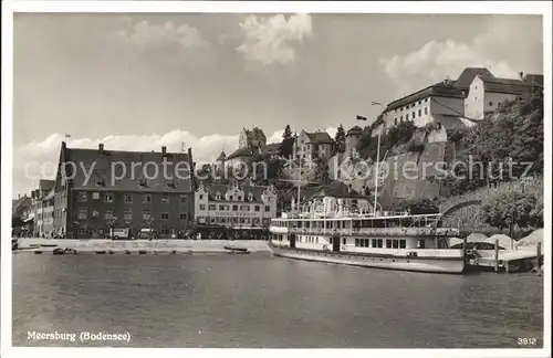 Dampfer Seitenrad Meersburg Bodensee  Kat. Schiffe