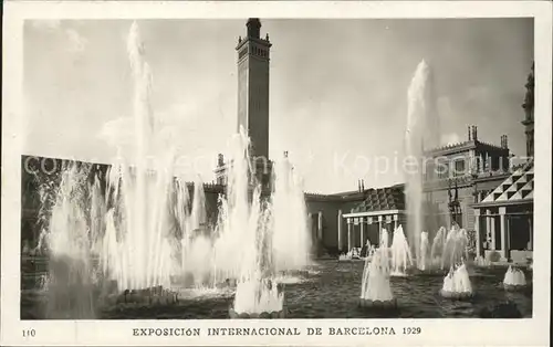 Expositions Exposicion Internacional de Barcelona 1929 Plaza del Universo Fuegos de Agua Kat. Expositions