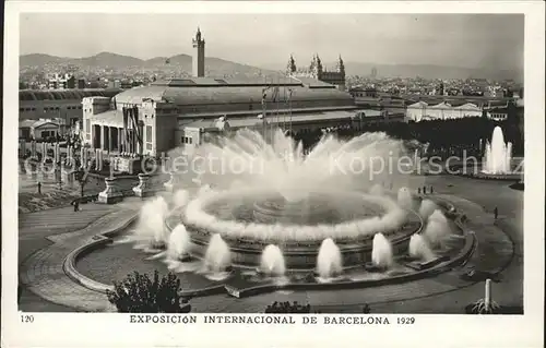 Expositions Exposicion Internacional de Barcelona 1929 Fuente Monumental Kat. Expositions