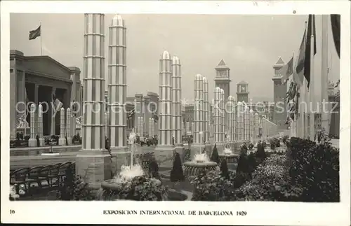 Expositions Exposicion Internacional de Barcelona 1929 Avenida Reina Maria Cristina Kat. Expositions