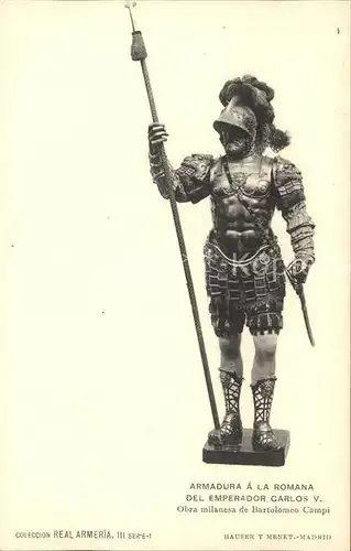 Rittertum Mittelalter Armadura a la Romana Emperador Carlos V. Hauser y Menet Verlag  Kat. Militaria