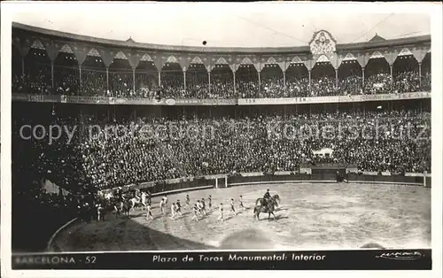 Stierkampf Barcelona Plaza de Toros Monumental Interior Kat. Sport