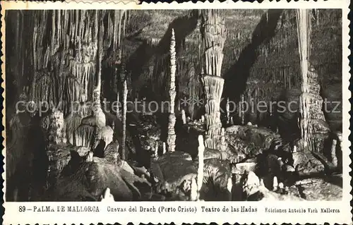 Hoehlen Caves Grottes Palma de Mallorca Cuevas dek Drach Teatro de las Hadas  Kat. Berge