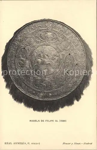 Rittertum Mittelalter Rodela de Felipe III. Hauser y Menet Verlag  Kat. Militaria