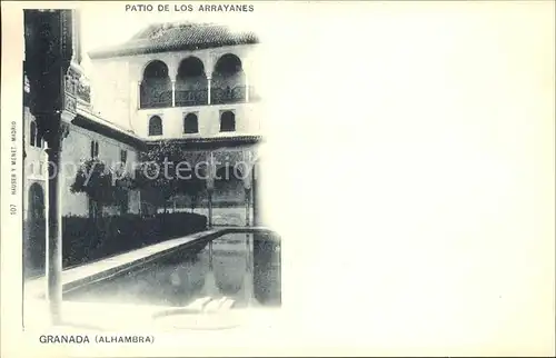 Verlag Hauser Y Menet Nr. 107 Granada Alhambra Patio de Los Arrayanes Kat. Verlage