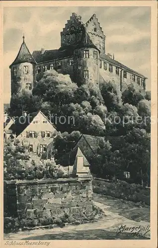 Marschall Vinzenz Schloss Meersburg  Kat. Kuenstlerkarte