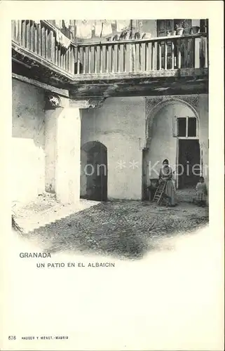 Verlag Hauser Y Menet Nr. 676 Granada un Patio en El Albaicin  Kat. Verlage