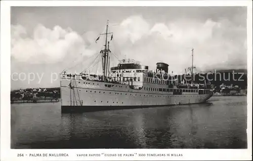 Dampfer Oceanliner Ciudad de Palma Palma de Mallorca  Kat. Schiffe