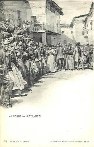 Verlag Hauser Y Menet Nr. 570 La Sardana Cataluna Kat. Verlage