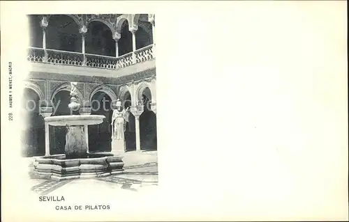 Verlag Hauser Y Menet Nr. 228 Sevilla Casa de Pilatos Kat. Verlage