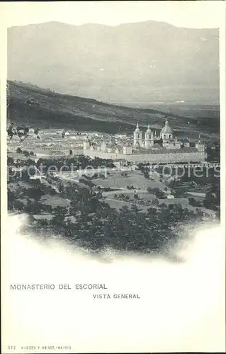 Verlag Hauser Y Menet Nr. 448 Monasterio del Escorial Vista General Kat. Verlage