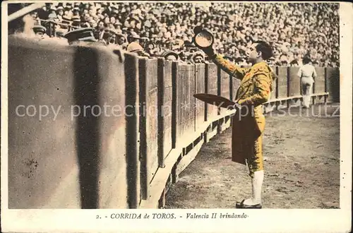 Stierkampf Corrida de Toros Valencia II brindando Matador Kat. Sport