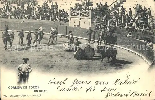 Stierkampf Corrida de Toros Un Quite Hauser y Menet Verlag Nr. 702 Kat. Sport