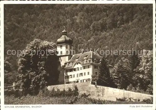 Foto Rechsteiner Emil Serie 10 Nr. 236 Schloss Gruenenstein Balgach Kat. Fotografie