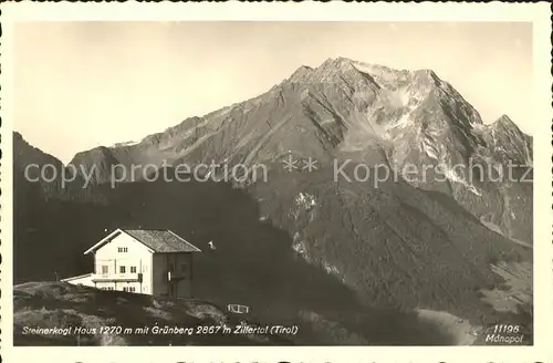 Zillertal Gruenberg Steinerkogl Haus  Kat. Regionales