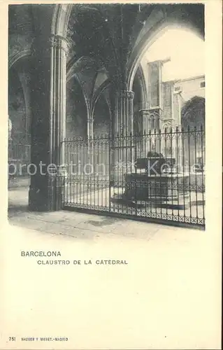 Verlag Hauser Y Menet Nr. 751 Barcelona Claustro de la Catedral Kat. Verlage