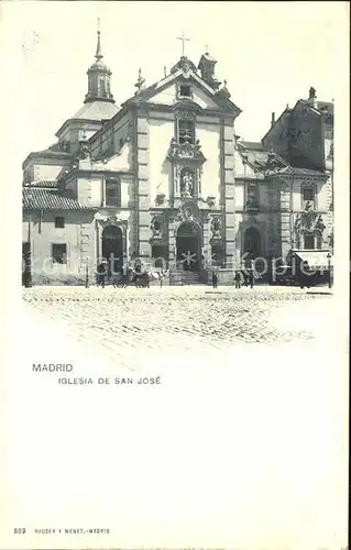 Verlag Hauser Y Menet Nr. 889 Madrid Iglesia de San Jose  Kat. Verlage