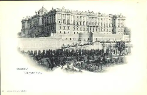 Verlag Hauser Y Menet Nr. 81 Madrid Palacio Real Kat. Verlage