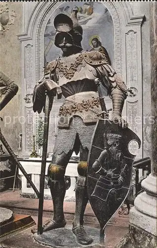 Rittertum Mittelalter Theodorich Koenig der Ostgothen Innsbruck Hofkirche  Kat. Militaria