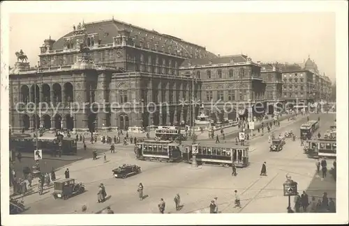 Strassenbahn Wien I. Staatsoper Kat. Strassenbahn