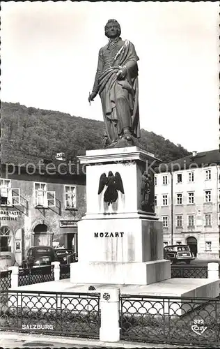 Mozart Wolfgang Amadeus Denkmal Salzburg Kat. Komponist