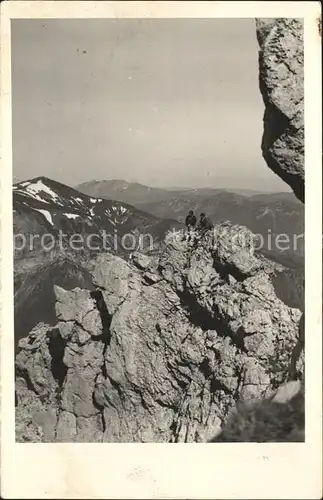 Bergsteigen Klettern Wildes Gamseck Raxplateau  / Sport /