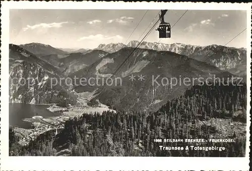 Seilbahn Ebensee Feuerkogel Traunsee Totesgebirge Kat. Bahnen