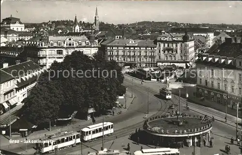 Strassenbahn Graz Jakominiplatz Kat. Strassenbahn