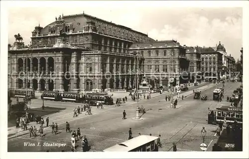 Strassenbahn Wien I. Staatsoper  Kat. Strassenbahn