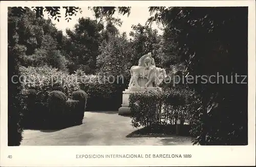 Exposicion Internacional Barcelona 1929 Rincon del Parque Kat. Expositions