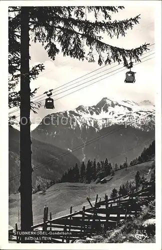 Seilbahn Stubnerkogel Badgastein Kat. Bahnen