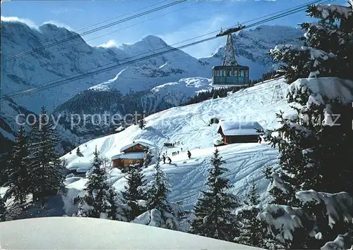 Seilbahn Schilthorn Muerren Grosshorn Breithorn  Kat. Bahnen