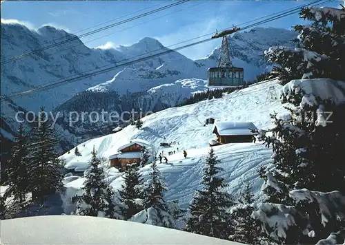 Seilbahn Schilthorn Muerren Grosshorn Breithorn  Kat. Bahnen