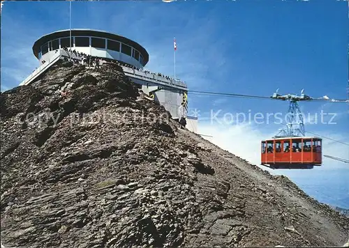 Seilbahn Schilthorn Muerren Gipfelstation Restaurant Aussichtsterrasse Kat. Bahnen