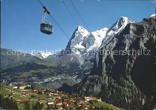 Seilbahn Schilthorn Muerren Eiger Moench Kat. Bahnen