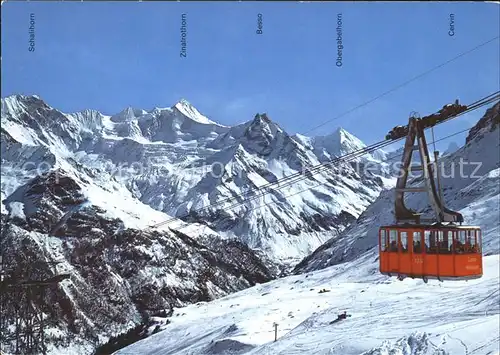 Seilbahn Sorebois Zinal Kat. Bahnen