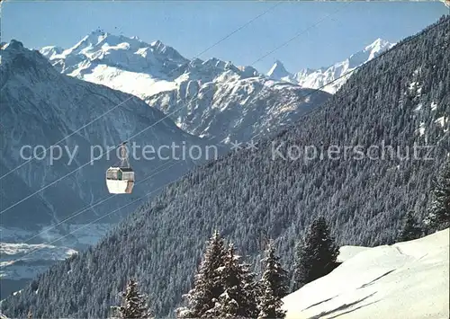 Seilbahn Moerel Riederalp Dom Matterhorn Weisshorn Kat. Bahnen