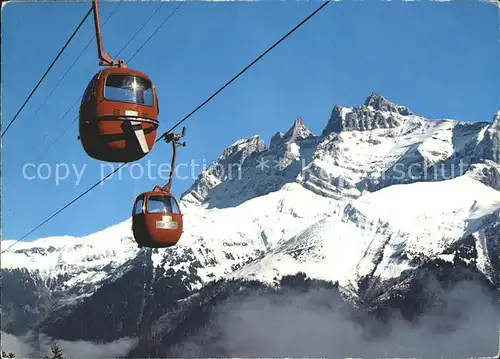 Seilbahn Champery Planachaux Dents du Midi Kat. Bahnen